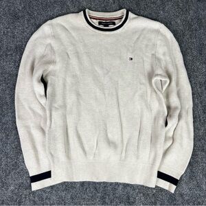 Tommy Hilfiger Men's Off-White Crewneck Sweater
